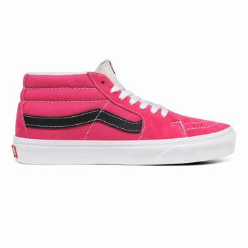 Női Vans Retro Sport Sk8-Mid Magasszárú Cipő VA6783491 Fukszia Lila/Fehér